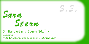 sara stern business card